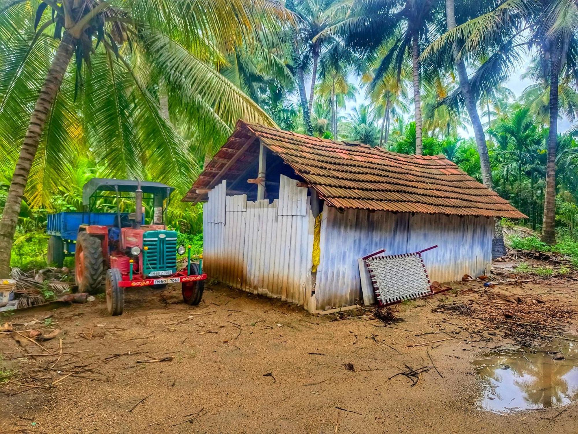 Shivalaya Farmstay Located Amdist Coconut Farm With River Access Near Isha,Adiyogi,Siruvani Alāndurai Zewnętrze zdjęcie